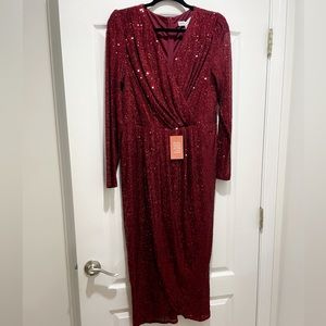 Ivy City Co. Starstruck dress in wine